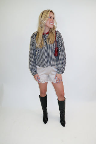 Check It Out Ruffle Top