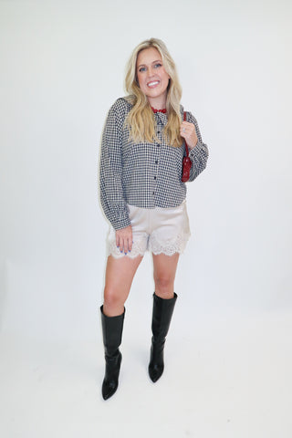 Check It Out Ruffle Top
