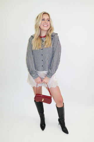 Check It Out Ruffle Top