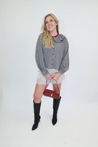 Check It Out Ruffle Top