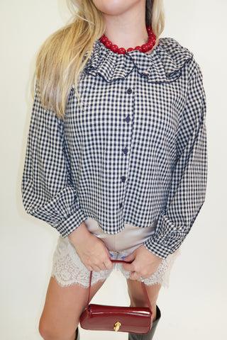 Check It Out Ruffle Top