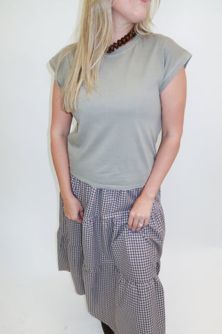 Easy Going Acid Wash Tee - The Pink Tulip Clothing