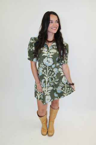 In Full Bloom Tie Back Dress