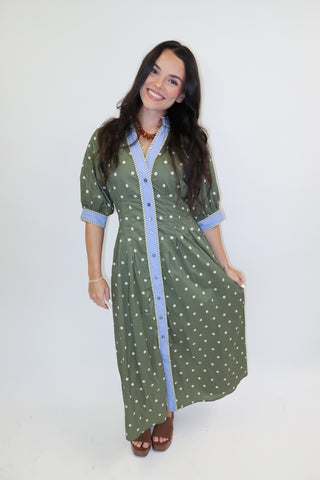 Mix It Up Print Midi Dress