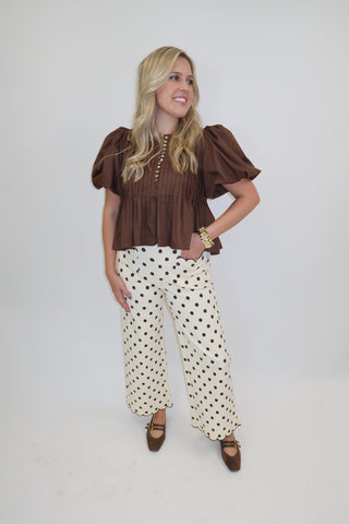 Well Played Button Front Top