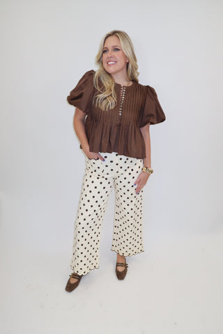 Well Played Button Front Top