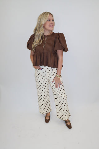 Well Played Button Front Top