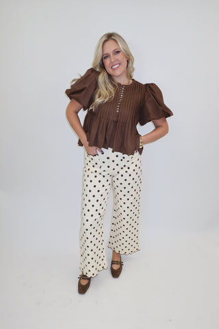 Point Taken Polka Dot Pants