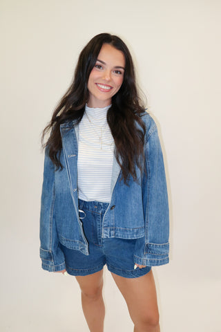 Line By Line Stripe Top