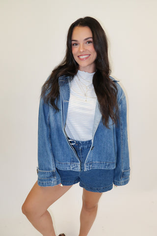 Line By Line Stripe Top