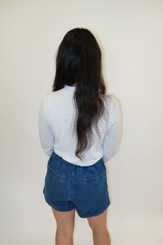 Line By Line Stripe Top
