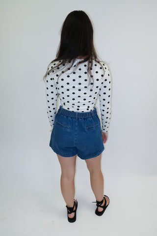In The Details Polka Dot Top