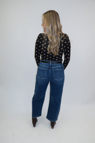 In The Details Polka Dot Top