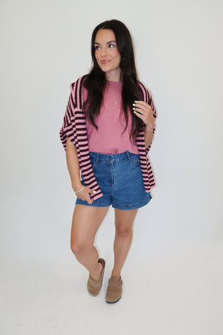 Easy Going Acid Wash Tee