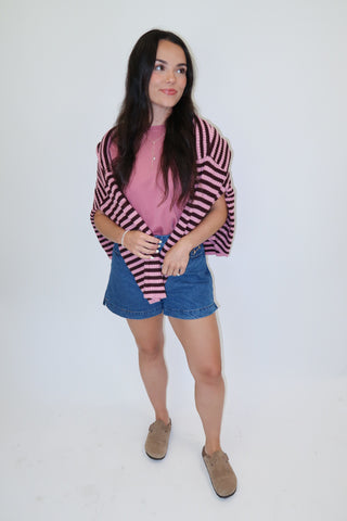 Easy Going Acid Wash Tee