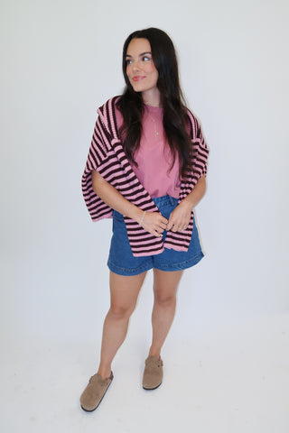 Easy Going Acid Wash Tee