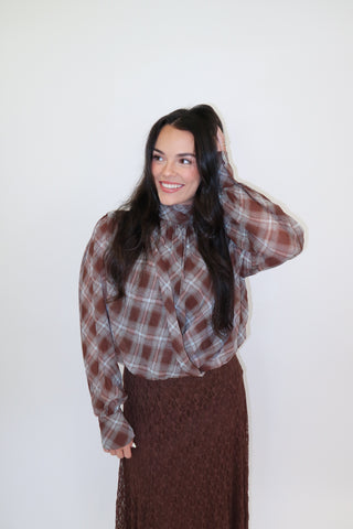 Country Club Plaid Top