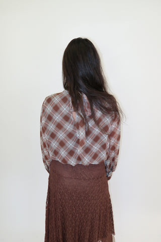 Country Club Plaid Top