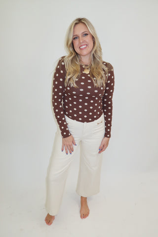 In The Details Polka Dot Top