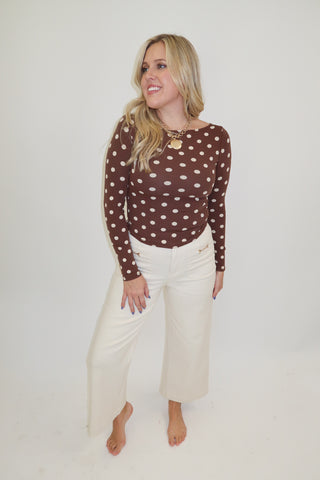 In The Details Polka Dot Top