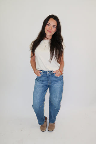 Easy Going Acid Wash Tee