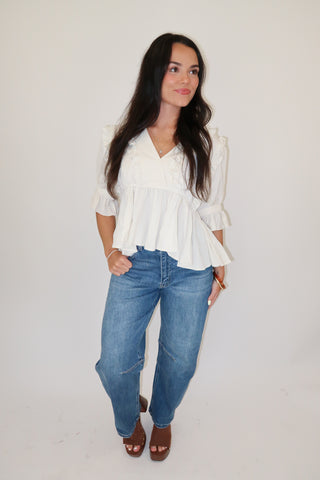 First Impression Peplum Top
