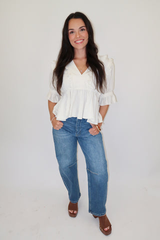 First Impression Peplum Top