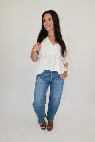 First Impression Peplum Top