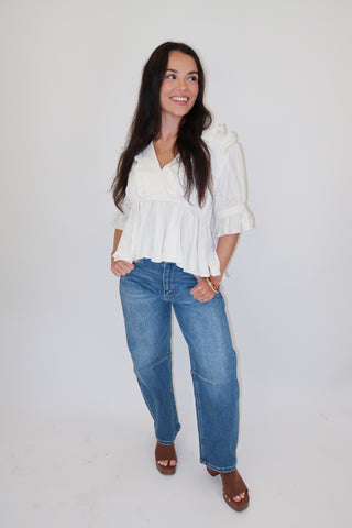First Impression Peplum Top