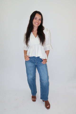First Impression Peplum Top