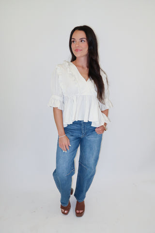 First Impression Peplum Top