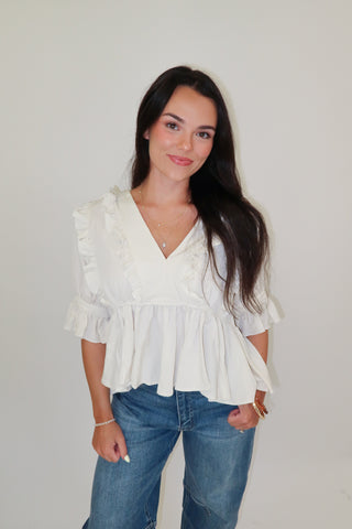 First Impression Peplum Top