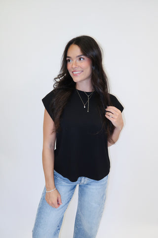 Keep It Moving Ribbed Cap Sleeve Knit Top