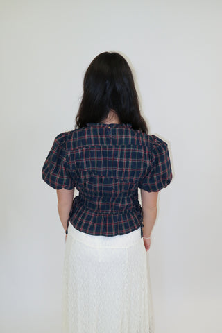 Worth Knowing Plaid Top