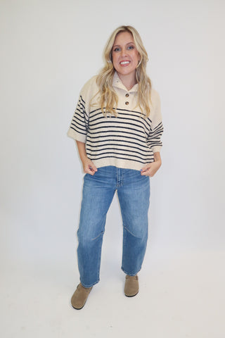 Worth Repeating Henley Sweater