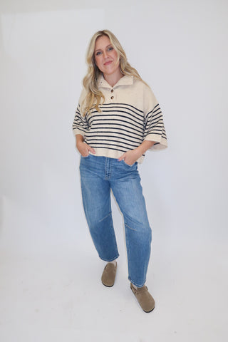 Worth Repeating Henley Sweater