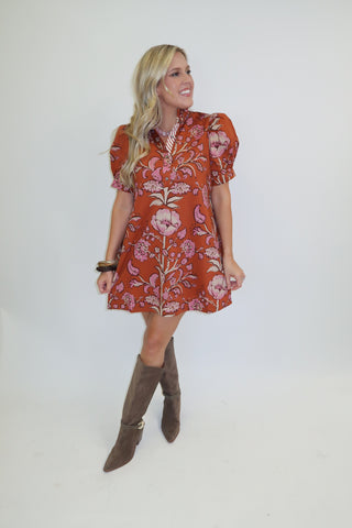 Say It With Flowers Floral Midi Dress