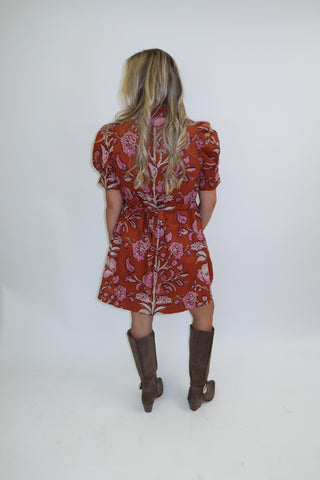 Say It With Flowers Floral Midi Dress
