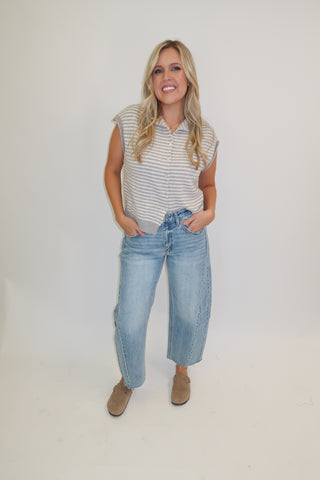 Just Because Stripe Sweater Vest