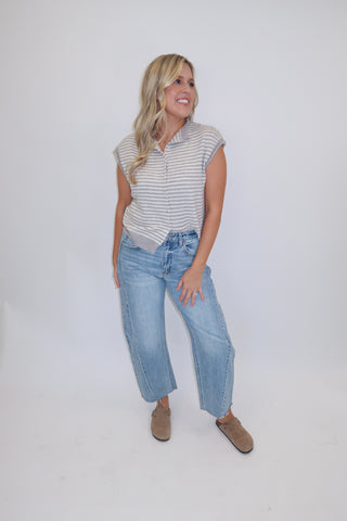 Just Because Stripe Sweater Vest