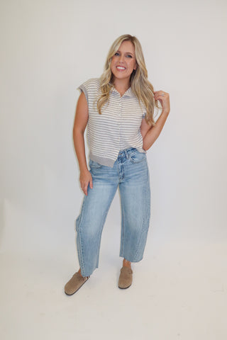Just Because Stripe Sweater Vest