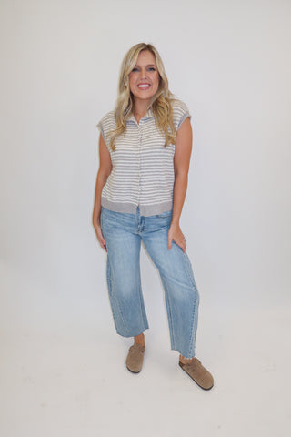 Just Because Stripe Sweater Vest