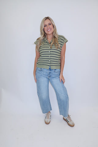 Just Because Stripe Sweater Vest