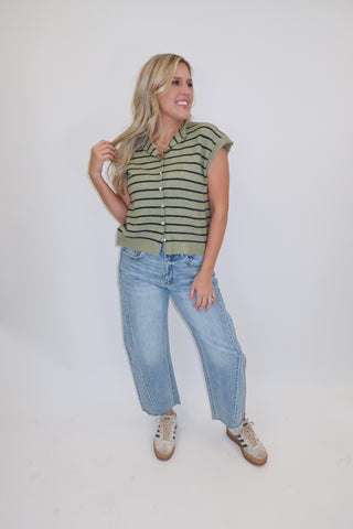 Just Because Stripe Sweater Vest