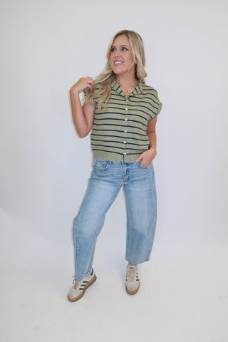 Just Because Stripe Sweater Vest