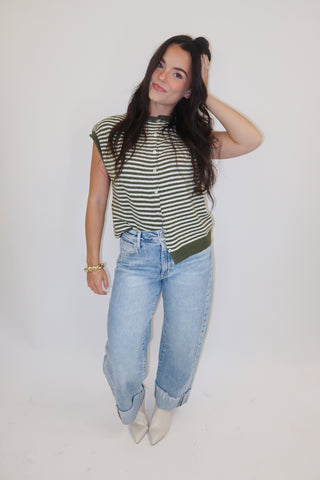 Just Because Stripe Sweater Vest