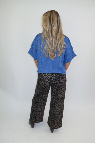 Cozy Chapter Cable Knit Boxy Sweater Top