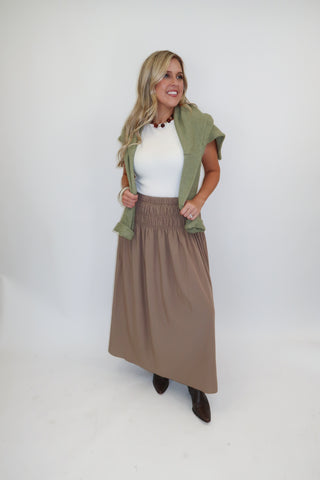 Where We Left Off Midi Skirt