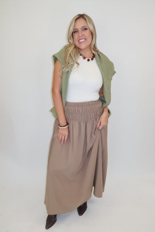 Where We Left Off Midi Skirt