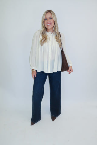 Word Gets Around Pleated Top